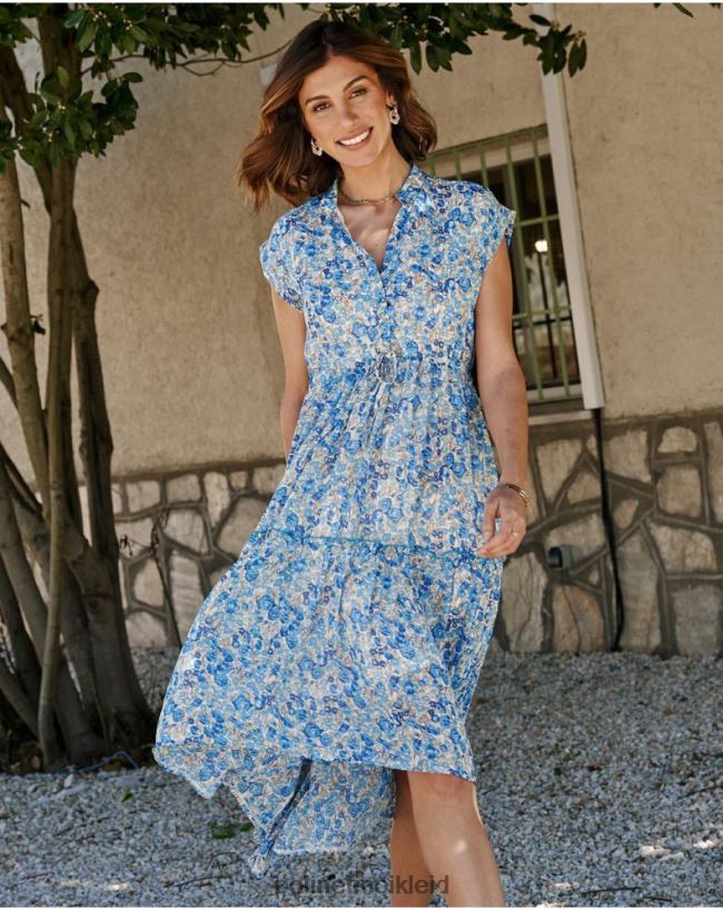 Polin et moi Kleid mit Rüschen, Ellis HT8R66 Kleidung atlantisch