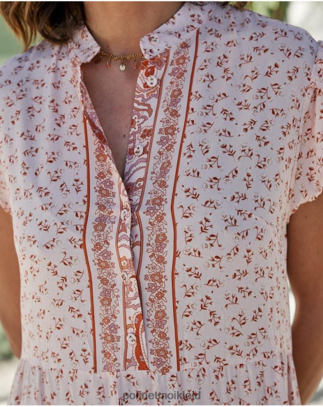 Polin et moi Kleid mit Rüschen ada HT8R96 Kleidung nackt