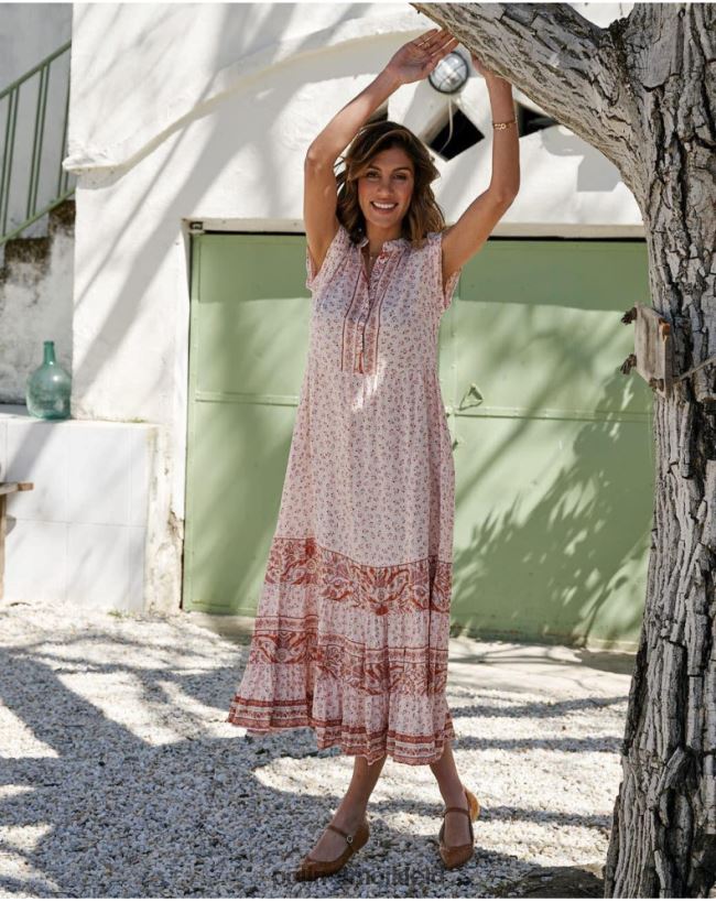 Polin et moi Kleid mit Rüschen ada HT8R96 Kleidung nackt