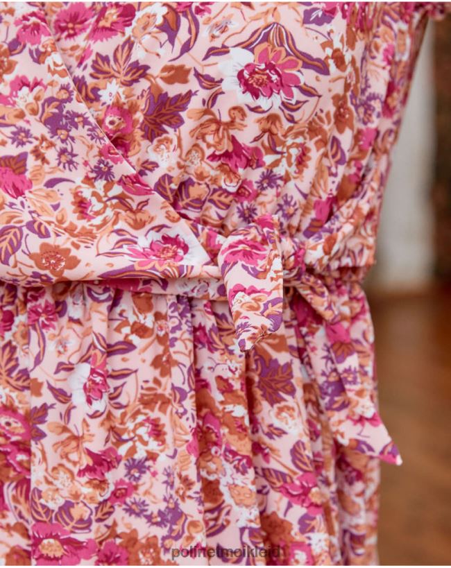 Polin et moi Kleid von Flores Edith HT8R141 Kleidung Himbeere