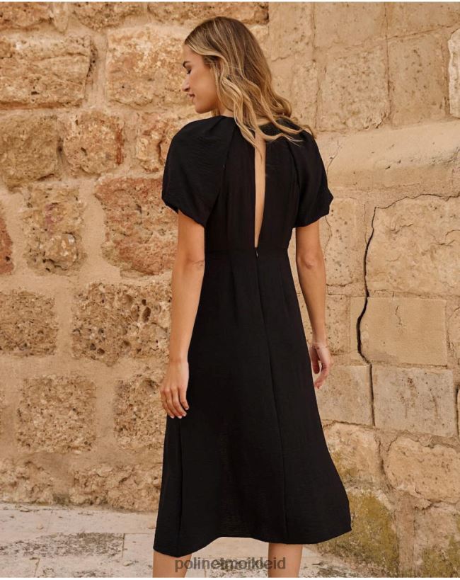 Polin et moi Kleiderärmel Eiria HT8R126 Kleidung Schwarz