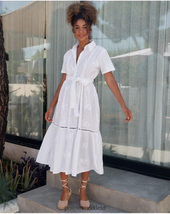 Polin et moi Lynda Hemdkleid HT8R25 Kleidung Weiß