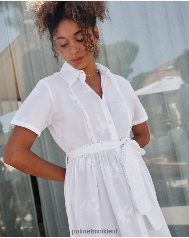 Polin et moi Lynda Hemdkleid HT8R25 Kleidung Weiß