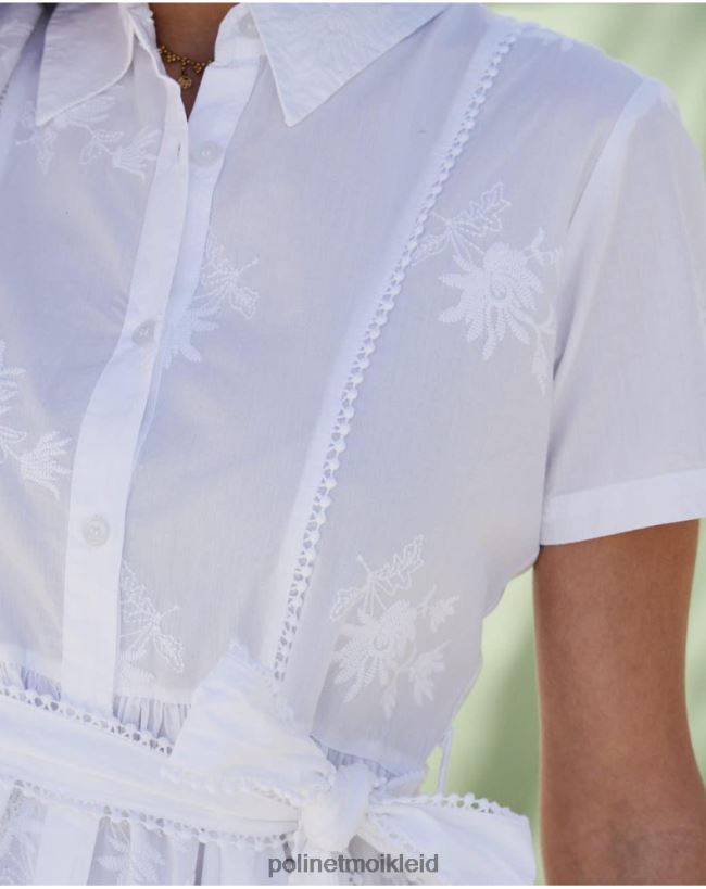 Polin et moi Lynda Hemdkleid HT8R86 Kleidung Weiß