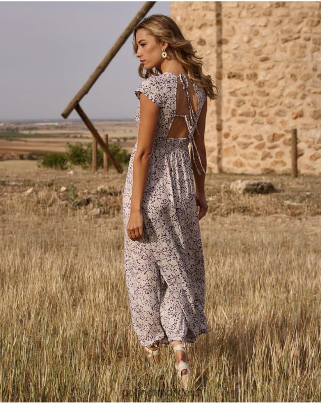 Polin et moi Magdal Midikleid HT8R111 Kleidung lila