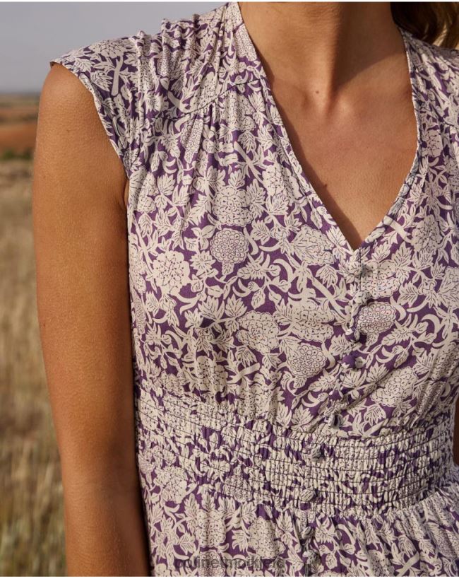 Polin et moi Magdal Midikleid HT8R111 Kleidung lila