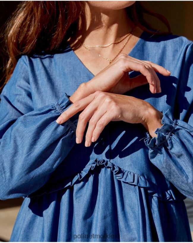 Polin et moi Mailand-Cowboy-Kleid HT8R101 Kleidung Denim