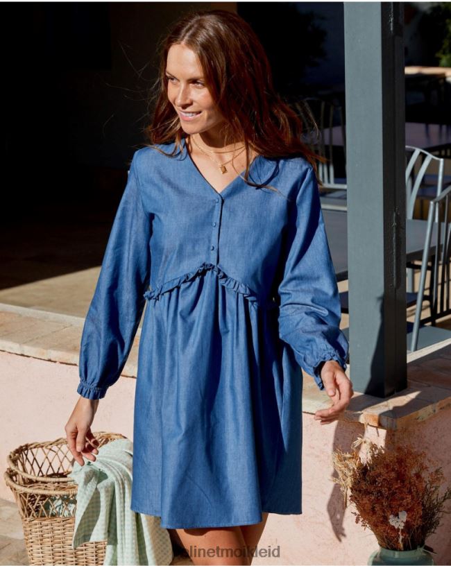 Polin et moi Mailand-Cowboy-Kleid HT8R101 Kleidung Denim