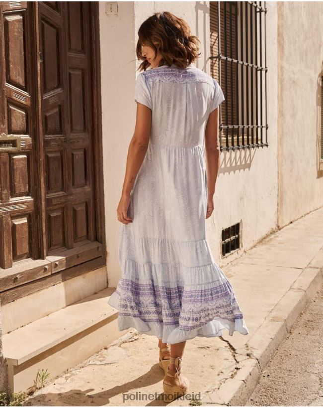 Polin et moi Mao Alice Kleid HT8R41 Kleidung lila