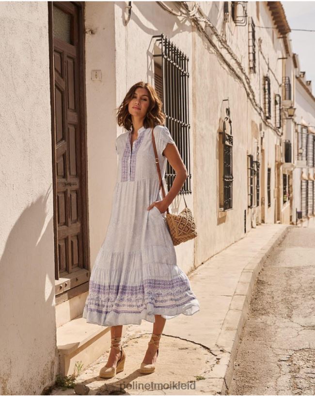 Polin et moi Mao Alice Kleid HT8R41 Kleidung lila