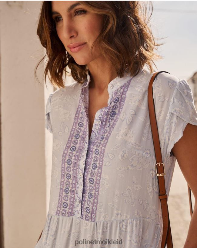 Polin et moi Mao Alice Kleid HT8R41 Kleidung lila