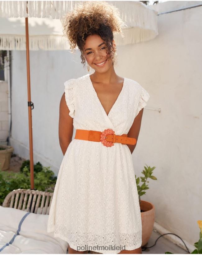 Polin et moi Mina durchbrochenes Kleid HT8R37 Kleidung roh