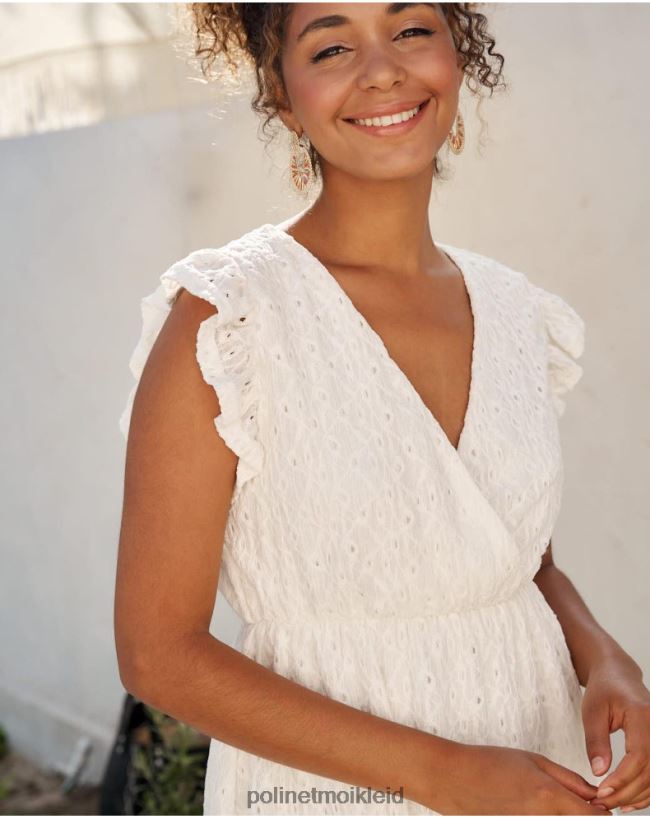 Polin et moi Mina durchbrochenes Kleid HT8R37 Kleidung roh