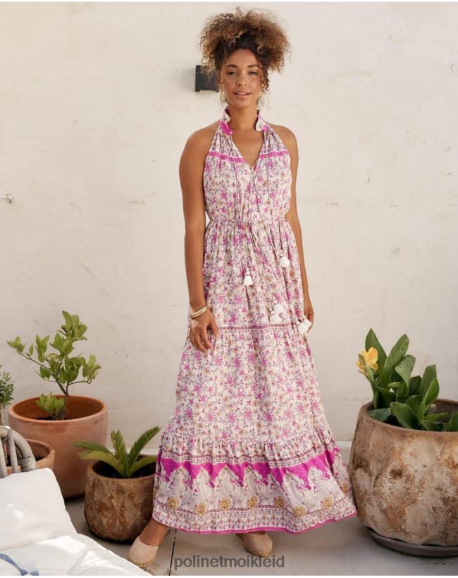 Polin et moi Neckholder-Vera-Kleid HT8R19 Kleidung Rose