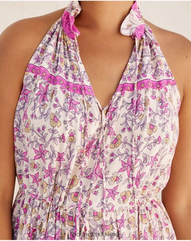 Polin et moi Neckholder-Vera-Kleid HT8R19 Kleidung Rose