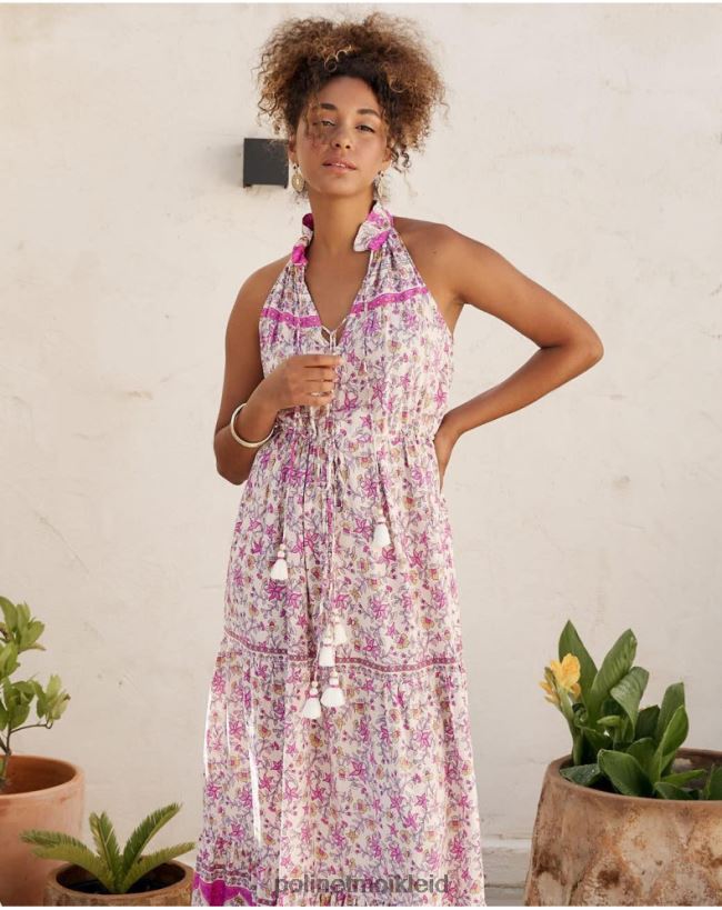 Polin et moi Neckholder-Vera-Kleid HT8R19 Kleidung Rose