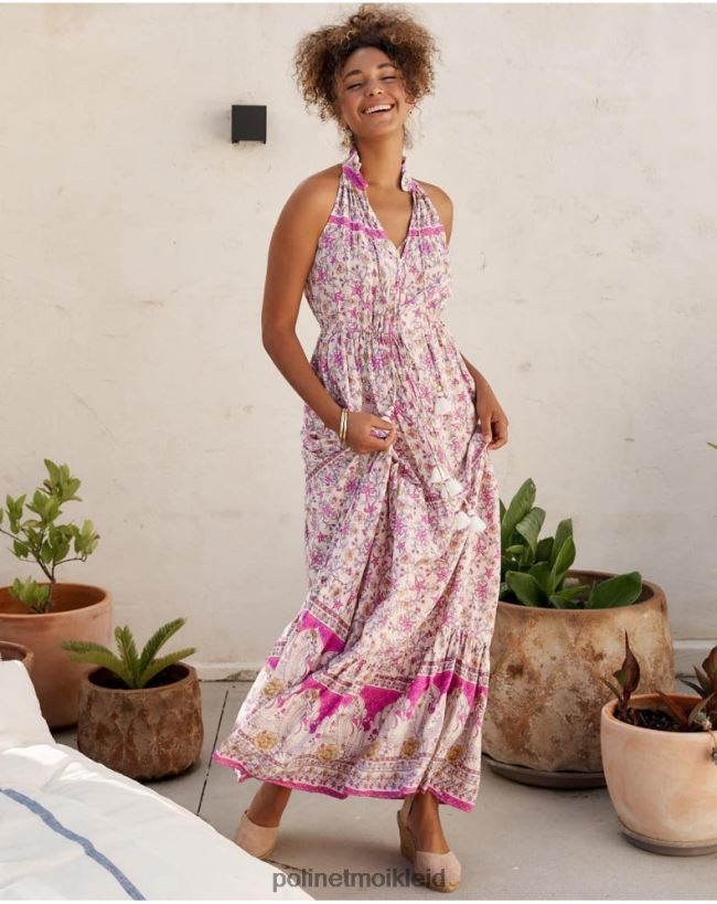 Polin et moi Neckholder-Vera-Kleid HT8R19 Kleidung Rose