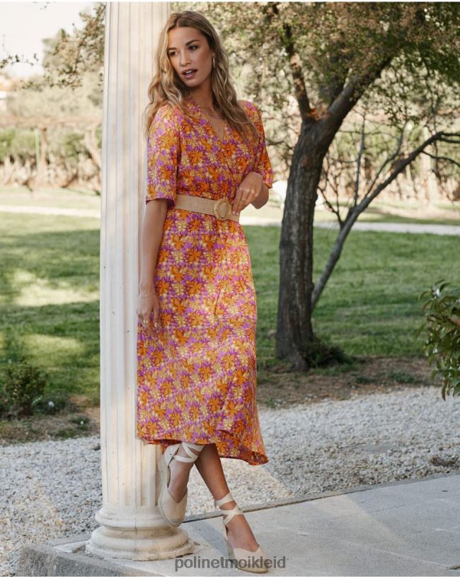 Polin et moi Rosela fließendes Kleid HT8R108 Kleidung Mango