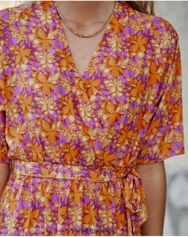 Polin et moi Rosela fließendes Kleid HT8R108 Kleidung Mango