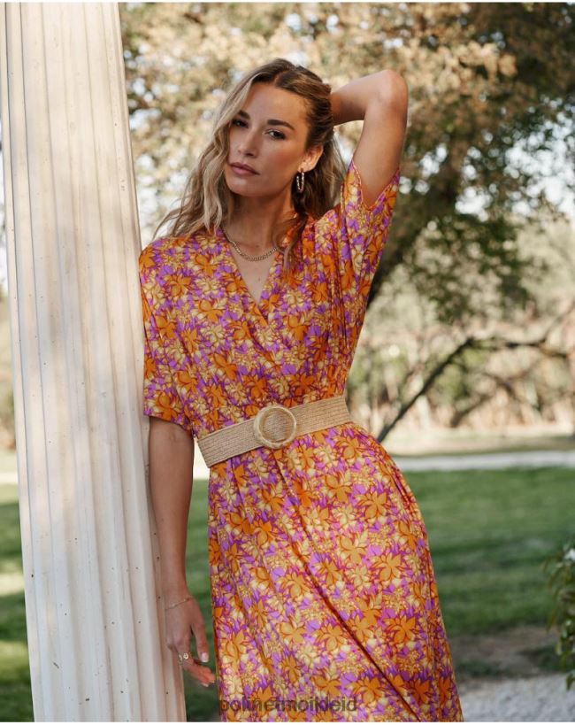 Polin et moi Rosela fließendes Kleid HT8R108 Kleidung Mango