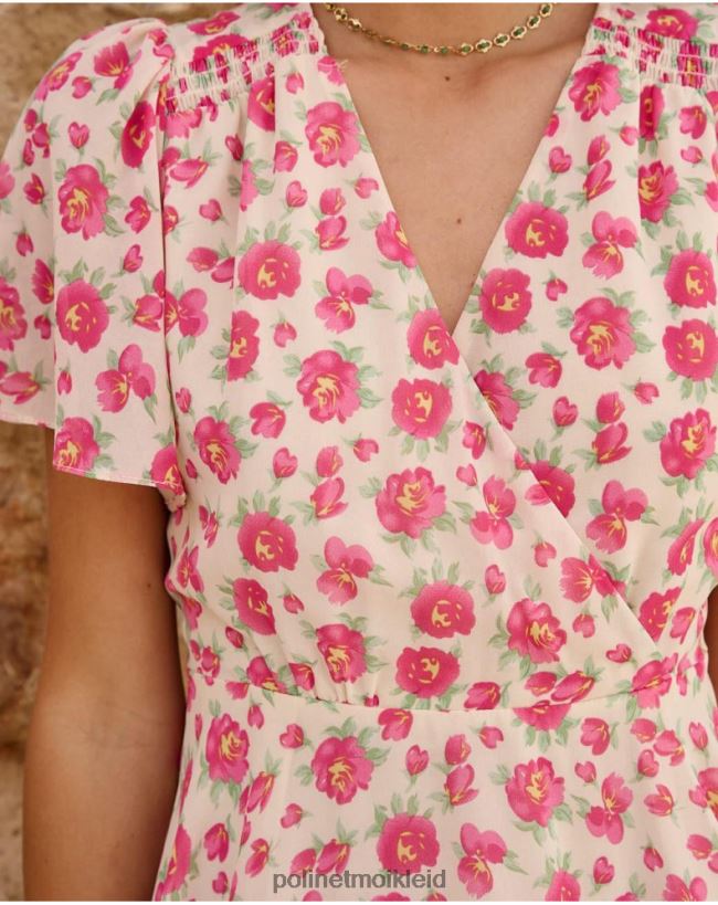 Polin et moi Verena fließendes Kleid HT8R15 Kleidung roh