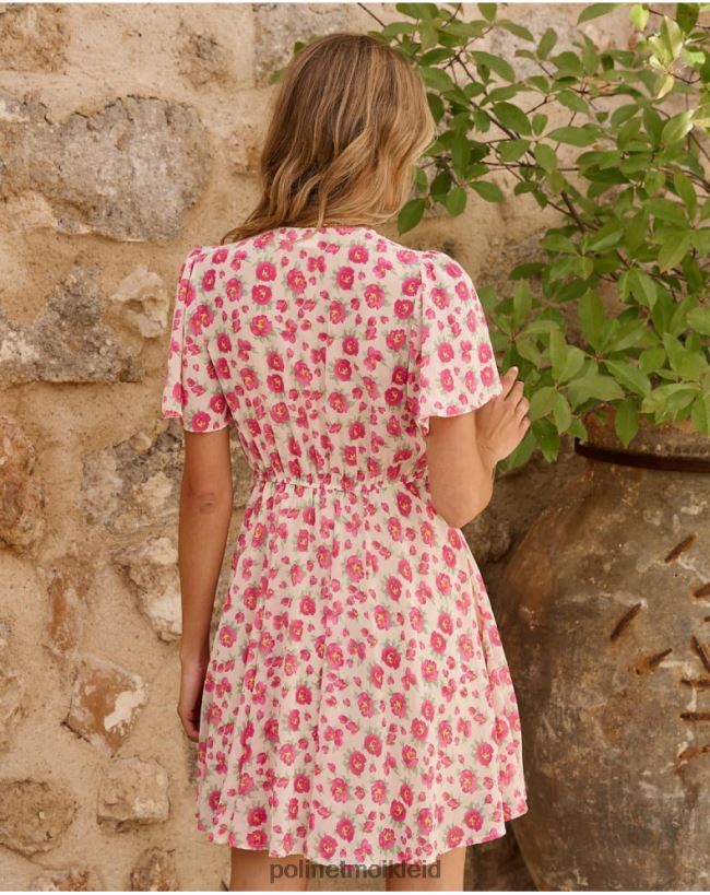 Polin et moi Verena fließendes Kleid HT8R15 Kleidung roh