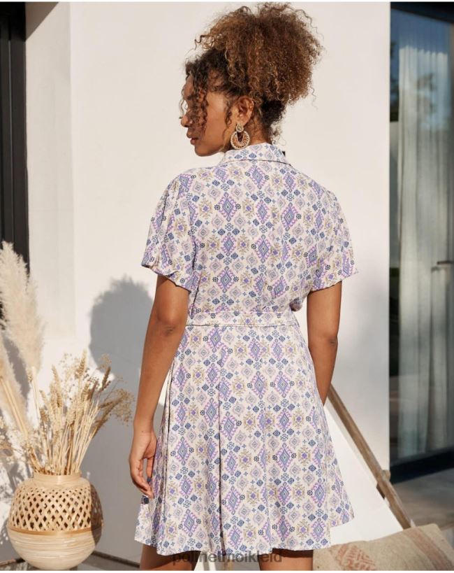 Polin et moi schlichtes kurzes Kleid HT8R43 Kleidung lila