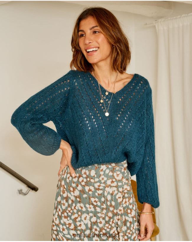 Polin et moi Pullover Hilaria Entwürfe HT8R356 Kleidung grüner Wald