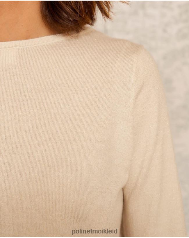 Polin et moi Pullover Lada Knoten HT8R346 Kleidung Beige