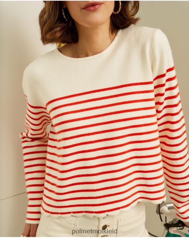 Polin et moi Pullover Matrose Ane HT8R350 Kleidung Weiß