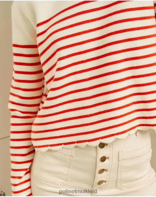 Polin et moi Pullover Matrose Ane HT8R350 Kleidung Weiß