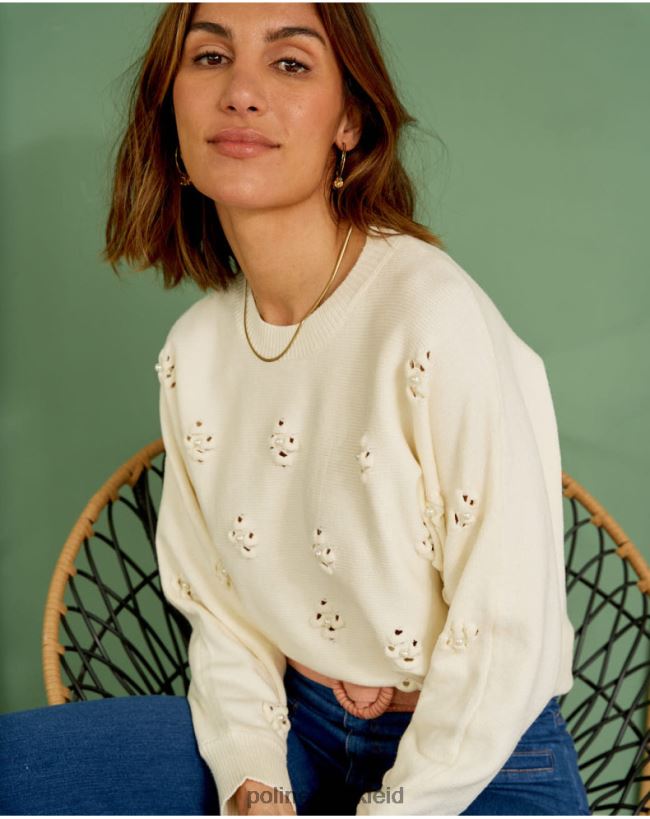 Polin et moi Pullover Tita Perlen HT8R348 Kleidung roh