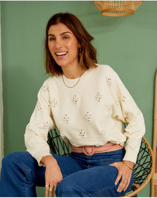 Polin et moi Pullover Tita Perlen HT8R348 Kleidung roh