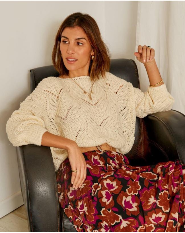 Polin et moi Pullover breit Priscilla HT8R354 Kleidung roh