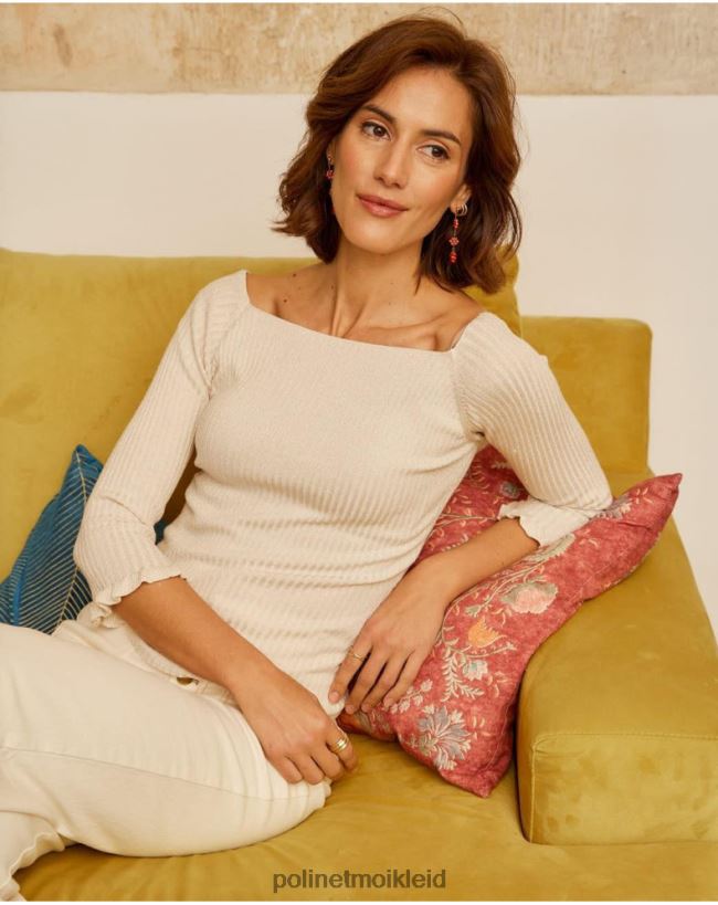 Polin et moi Pullover gut gestrickt HT8R342 Kleidung beige/creme