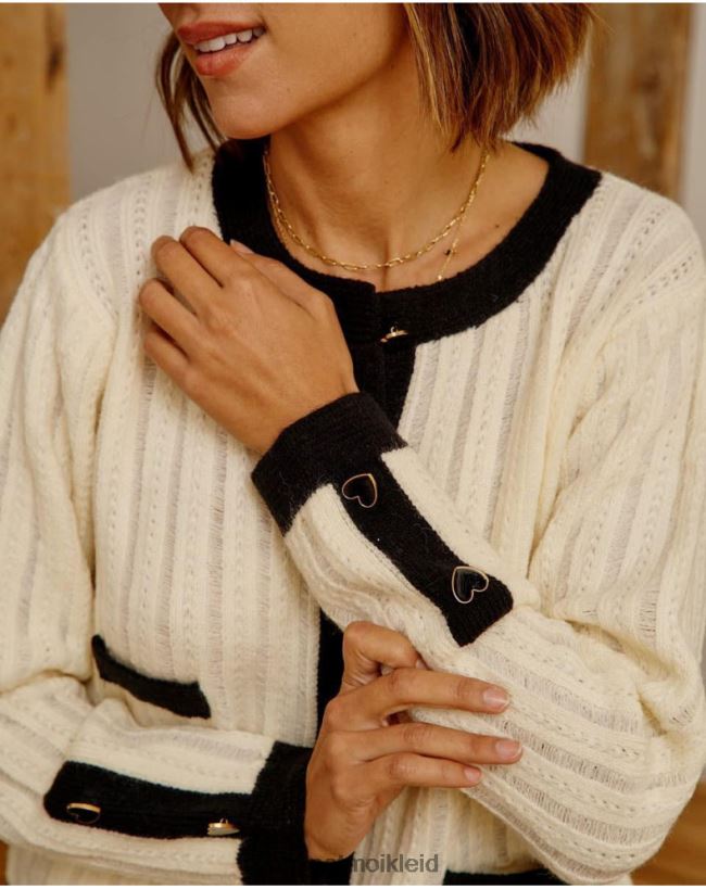 Polin et moi Strickjacke mit Knöpfen Davinia HT8R358 Kleidung roh