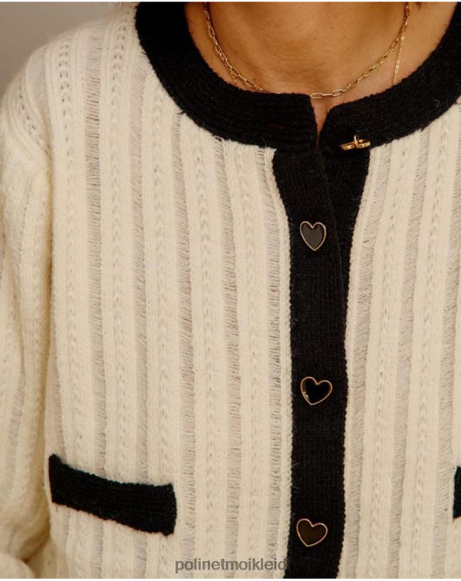 Polin et moi Strickjacke mit Knöpfen Davinia HT8R358 Kleidung roh