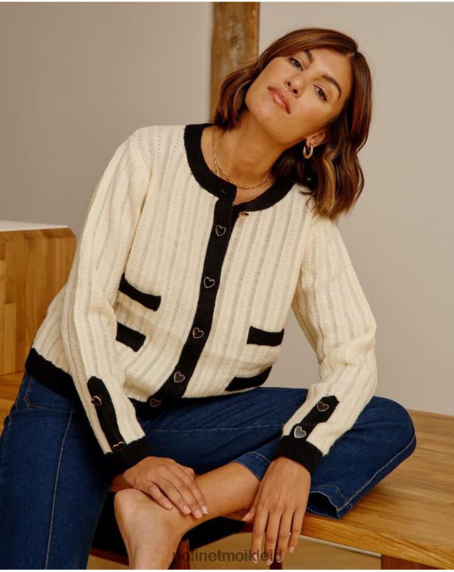 Polin et moi Strickjacke mit Knöpfen Davinia HT8R358 Kleidung roh