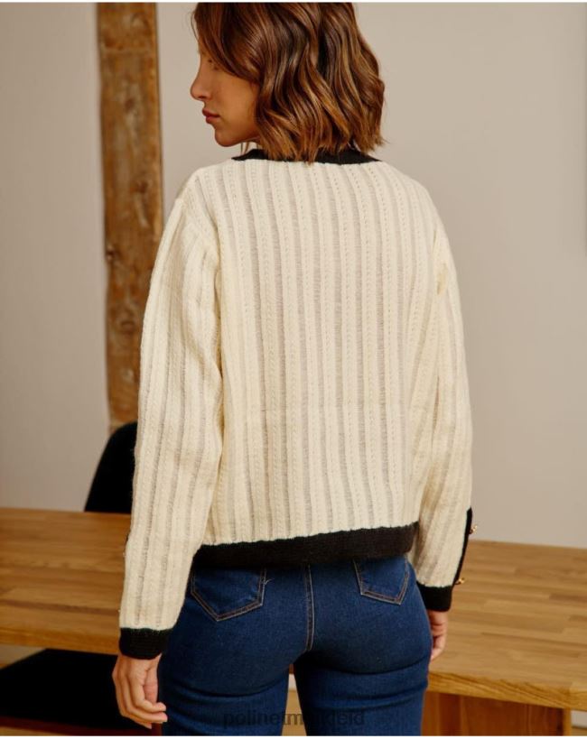 Polin et moi Strickjacke mit Knöpfen Davinia HT8R358 Kleidung roh