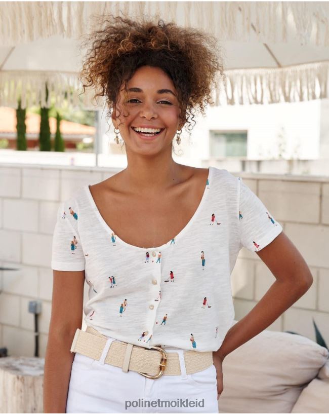 Polin et moi Leute betteln um T-Shirt HT8R238 Kleidung Weiß