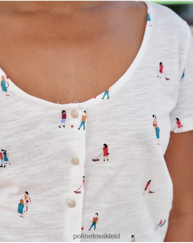 Polin et moi Leute betteln um T-Shirt HT8R238 Kleidung Weiß