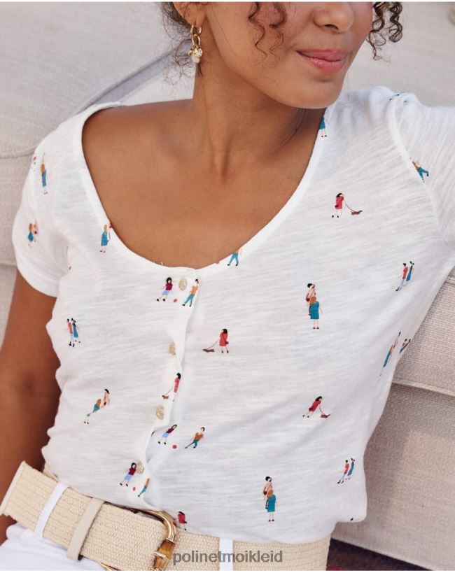 Polin et moi Leute betteln um T-Shirt HT8R238 Kleidung Weiß