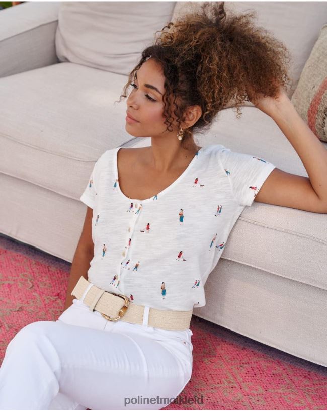 Polin et moi Leute betteln um T-Shirt HT8R238 Kleidung Weiß