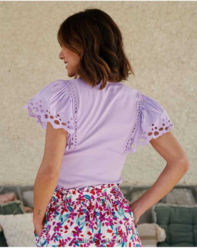 Polin et moi Oberteil mit Rüschen, Trixie HT8R254 Kleidung Malve