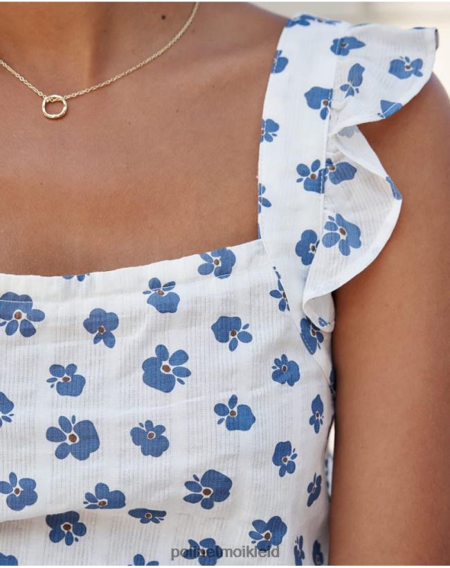 Polin et moi Spitzenblüten Selen HT8R244 Kleidung Denim