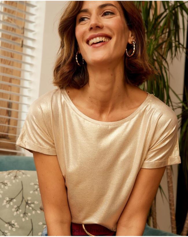 Polin et moi T-Shirt Brillo Galia HT8R289 Kleidung Gold/Platin