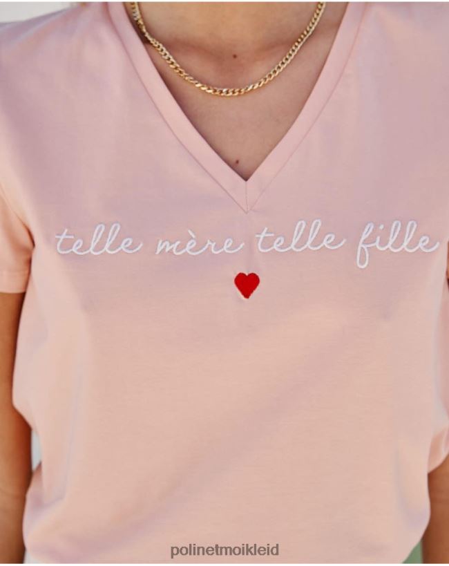 Polin et moi T-Shirt Pico Eugenia HT8R274 Kleidung Rose