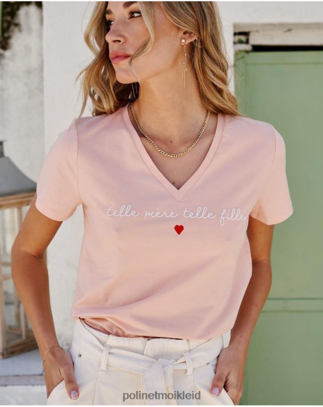 Polin et moi T-Shirt Pico Eugenia HT8R274 Kleidung Rose