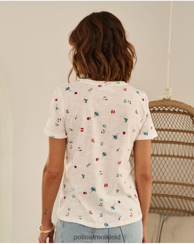 Polin et moi T-Shirt duscht Zoraida HT8R261 Kleidung Weiß