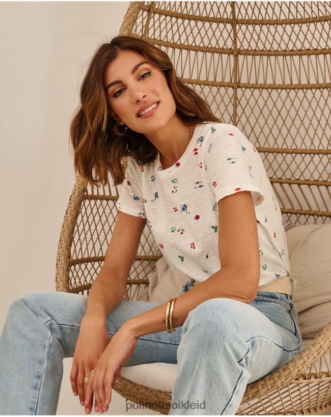 Polin et moi T-Shirt duscht Zoraida HT8R261 Kleidung Weiß